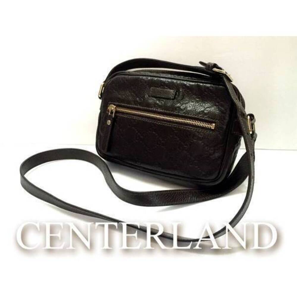 Gucci Calfskin Shoulder Bag GG Embossed